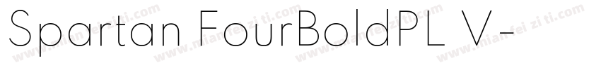 Spartan FourBoldPL V字体转换